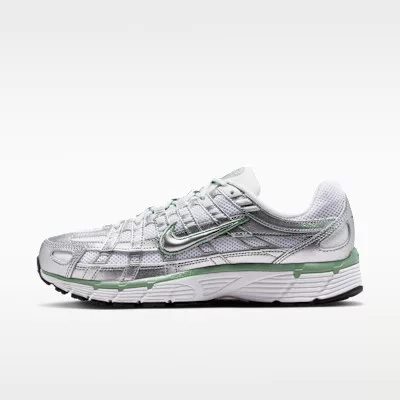 Nike P-6000 Metallic Silver White Steam (Women's) dámske nízke mestské tenisky strieborné biele