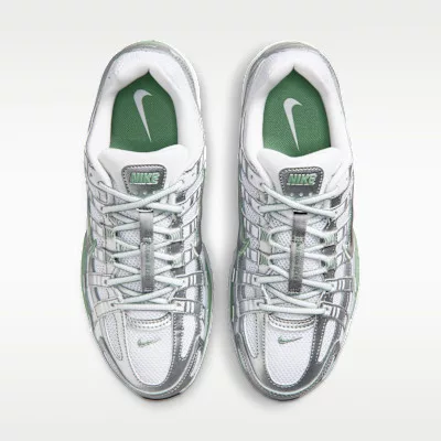 Nike P-6000 Metallic Silver White Steam (Women's) dámske nízke mestské tenisky strieborné biele