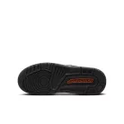 Jordan Legacy 312 Low Black White Safety Orange detské nízke streetové tenisky čierne-biele — produktová fotografia na bielom pozadí, bočný pohľad