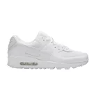 Nike Air Max 90 Recraft Triple White nízke streetové tenisky biele — produktová fotografia na bielom pozadí, bočný pohľad