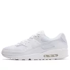 Nike Air Max 90 Recraft Triple White nízke streetové tenisky biele — produktová fotografia na bielom pozadí, bočný pohľad