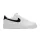 Nike Air Force 1 Low '07 White Black Pebbled Leather nízke streetové tenisky biele-čierne — produktová fotografia na bielom pozadí, bočný pohľad