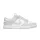 Nike Dunk Low Grey Fog nízke streetové tenisky sivé — produktová fotografia na bielom pozadí, bočný pohľad