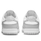Nike Dunk Low Grey Fog nízke streetové tenisky sivé — produktová fotografia na bielom pozadí, bočný pohľad