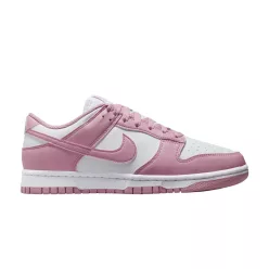 Nike Dunk Low Next Nature Elemental Pink dámske nízke streetové tenisky ružové — produktová fotografia na bielom pozadí, bočný pohľad