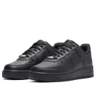 Nike Air Force 1 Low '07 Black dámske nízke streetové tenisky čierne — produktová fotografia na bielom pozadí, bočný pohľad