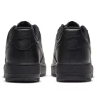 Nike Air Force 1 Low '07 Black dámske nízke streetové tenisky čierne — produktová fotografia na bielom pozadí, bočný pohľad