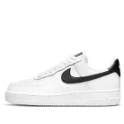 Nike Air Force 1 Low White Black dámske nízke streetové tenisky biele-čierne — produktová fotografia na bielom pozadí, bočný pohľad