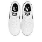 Nike Air Force 1 Low White Black dámske nízke streetové tenisky biele-čierne — produktová fotografia na bielom pozadí, bočný pohľad