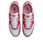 Nike Air Max 90 Peony Light Crimson nízke streetové tenisky červené — produktová fotografia na bielom pozadí, bočný pohľad