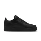 Nike Air Force 1 Low '07 Fresh Black Anthracite nízke streetové tenisky čierne-tmavosivé — produktová fotografia na bielom pozadí, bočný pohľad