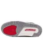 Jordan 3 Retro Black Cement (2024) detské nízke streetové tenisky čierne — produktová fotografia na bielom pozadí, bočný pohľad