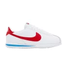 Nike Cortez Forrest Gump (2024) dámske nízke streetové tenisky biele-červené — produktová fotografia na bielom pozadí, bočný pohľad