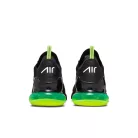 Nike Air Max 270 Black Neon nízke streetové tenisky čierne — produktová fotografia na bielom pozadí, bočný pohľad