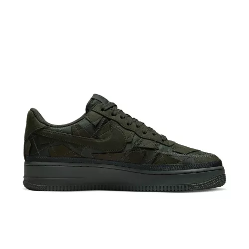 Nike Air Force 1 Low SP Billie Eilish Sequoia nízke streetové tenisky — produktová fotografia na bielom pozadí, bočný pohľad