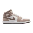 Air Jordan 1 Mid Enigma Stone pánske členkové basketbalové topánky sivé