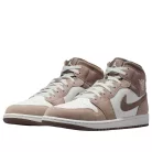 Air Jordan 1 Mid Enigma Stone pánske členkové basketbalové topánky sivé