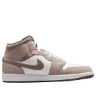 Air Jordan 1 Mid Enigma Stone pánske členkové basketbalové topánky sivé