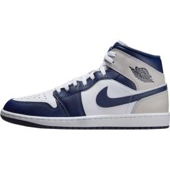 Jordan 1 Mid ' White Midnight Navy'
