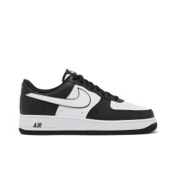   Nike Air Force 1 Low '07 White Swoosh Panda pánske nízke mestské tenisky čierne biele