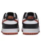 Nike Dunk Low Retro Dragon Red nízke streetové tenisky čierne-červené — produktová fotografia na bielom pozadí, bočný pohľad