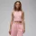 Jordan Tank Pink Glaze dámske tričko ružové — produktová fotografia na bielom pozadí, bočný pohľad