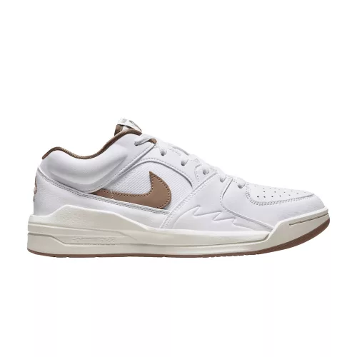 Jordan Stadium 90 White Legend Light Brown dámske nízke streetové tenisky biele-hnedé — produktová fotografia na bielom pozadí, bočný pohľad