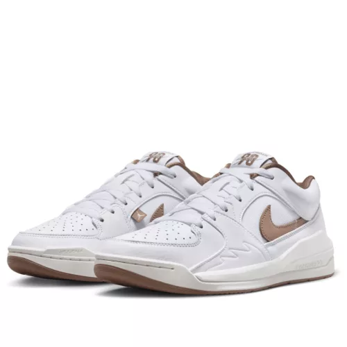 Jordan Stadium 90 White Legend Light Brown dámske nízke streetové tenisky biele-hnedé — produktová fotografia na bielom pozadí, bočný pohľad