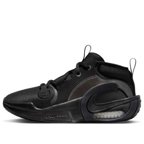 Nike Air Zoom Crossover 2 GS 'Black Anthracite' nízke streetové tenisky čierne-tmavosivé — produktová fotografia na bielom pozadí, bočný pohľad