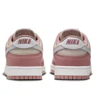 Nike Dunk Low PRM Red Stardust nízke streetové tenisky červené — produktová fotografia na bielom pozadí, bočný pohľad