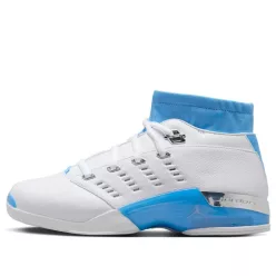 Jordan 17 Retro Low SP University Blue (2024) nízke streetové tenisky modré — produktová fotografia na bielom pozadí, bočný pohľad
