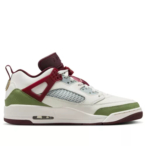 Jordan Spizike Low Chinese New Year (2024) nízke streetové tenisky — produktová fotografia na bielom pozadí, bočný pohľad