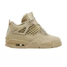 Jordan 4 Retro Net Rattan dámske nízke streetové tenisky — produktová fotografia na bielom pozadí, bočný pohľad