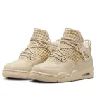 Jordan 4 Retro Net Rattan dámske nízke streetové tenisky — produktová fotografia na bielom pozadí, bočný pohľad