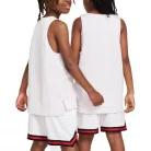 Nike Culture of Basketball Older Kids' Reversible Jersey White/University Red/University Red dres biely-červený — produktová fotografia na bielom pozadí, bočný