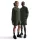 NOCTA Cardinal Fleece Shorts Cargo Khaki/Team Red šortky khaki-červené — produktová fotografia na bielom pozadí, bočný pohľad
