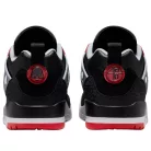 Jordan Spizike Low Black Cement nízke streetové tenisky čierne — produktová fotografia na bielom pozadí, bočný pohľad