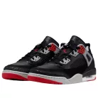 Jordan Spizike Low Black Cement nízke streetové tenisky čierne — produktová fotografia na bielom pozadí, bočný pohľad