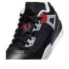 Jordan Spizike Low Black Cement nízke streetové tenisky čierne — produktová fotografia na bielom pozadí, bočný pohľad