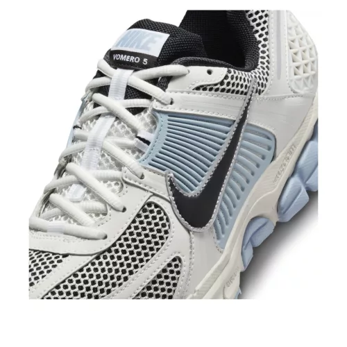 Air Zoom Vomero 5 'Light Armory Blue' dámske nízke bežecké tenisky modré — produktová fotografia na bielom pozadí, bočný pohľad