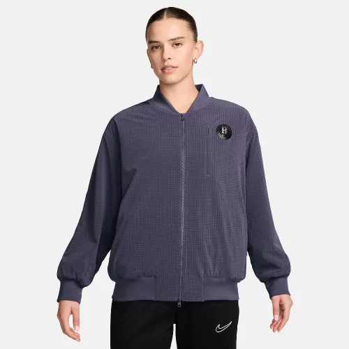 Sabrina Reversible Basketball Jacket Dark Raisin/Light Violet Ore/Washed Coral bunda fialová-koralová — produktová fotografia na bielom pozadí, bočný pohľad