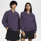 Sabrina Reversible Basketball Jacket Dark Raisin/Light Violet Ore/Washed Coral bunda fialová-koralová — produktová fotografia na bielom pozadí, bočný pohľad