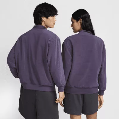 Sabrina Reversible Basketball Jacket Dark Raisin/Light Violet Ore/Washed Coral bunda fialová-koralová — produktová fotografia na bielom pozadí, bočný pohľad