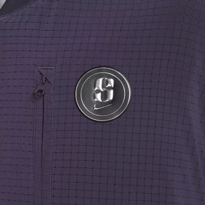 Sabrina Reversible Basketball Jacket Dark Raisin/Light Violet Ore/Washed Coral bunda fialová-koralová — produktová fotografia na bielom pozadí, bočný pohľad