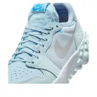 Jordan 1 Low Element Gore-Tex Glacier Blue Silver nízke streetové tenisky modré-strieborné — produktová fotografia na bielom pozadí, bočný pohľad