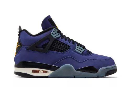 Jordan 4 Retro Lakers pánske vysoké basketbalové topánky fialové