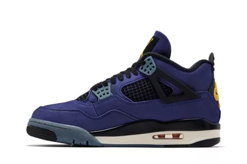 Jordan 4 Retro Lakers pánske vysoké basketbalové topánky fialové