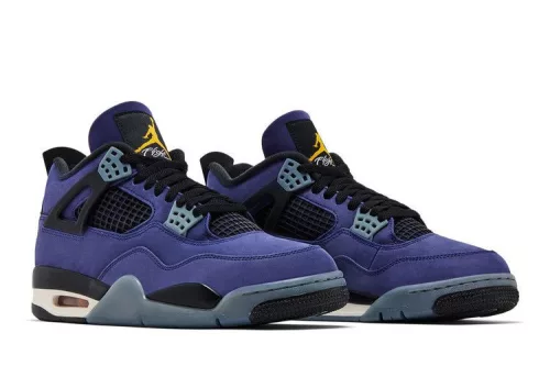 Jordan 4 Retro Lakers pánske vysoké basketbalové topánky fialové