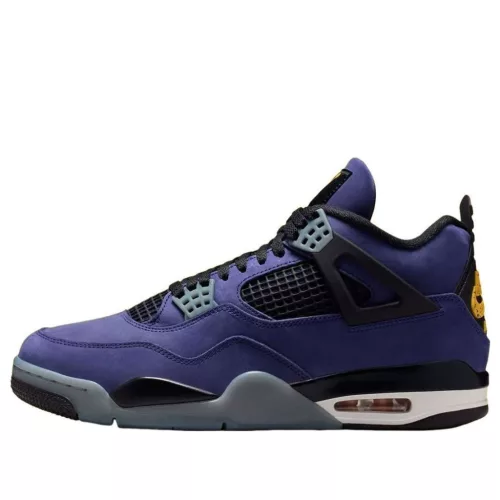 Jordan 4 Retro Lakers pánske vysoké basketbalové topánky fialové