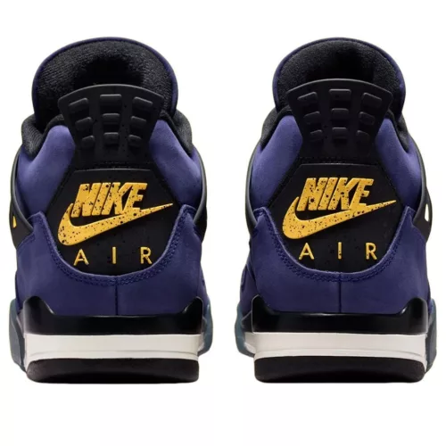 Jordan 4 Retro Lakers pánske vysoké basketbalové topánky fialové